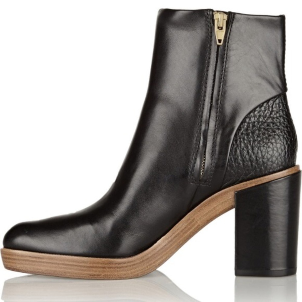 Alexander Wang Croc Reptile Block Ankle Boot 35 - image 8